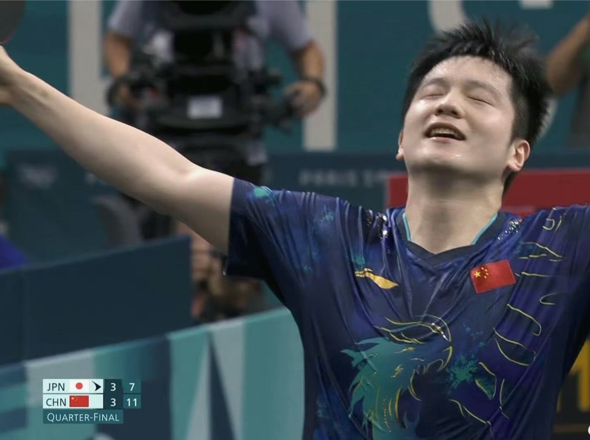 包含瑞典乒乓球队翻盘德国乒乓球队，樊振东制霸全场的词条